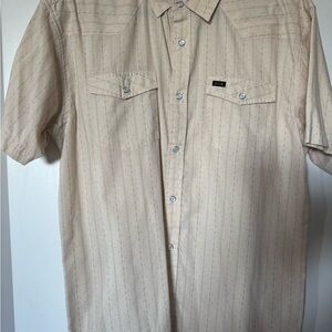 Howler Brothers Tan Snap Down Shirt